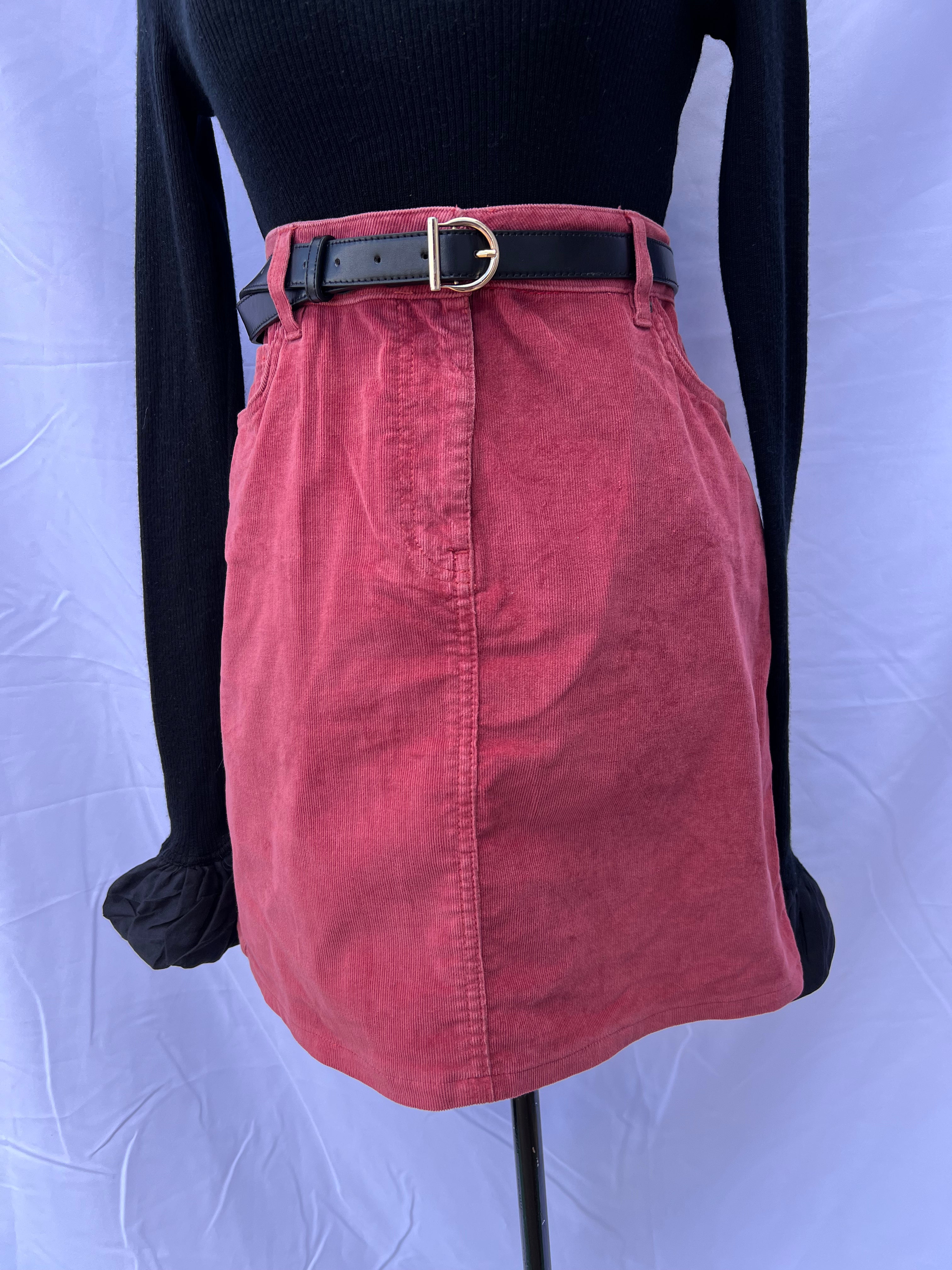 Preloved Mini Corduroy Skirt (32)