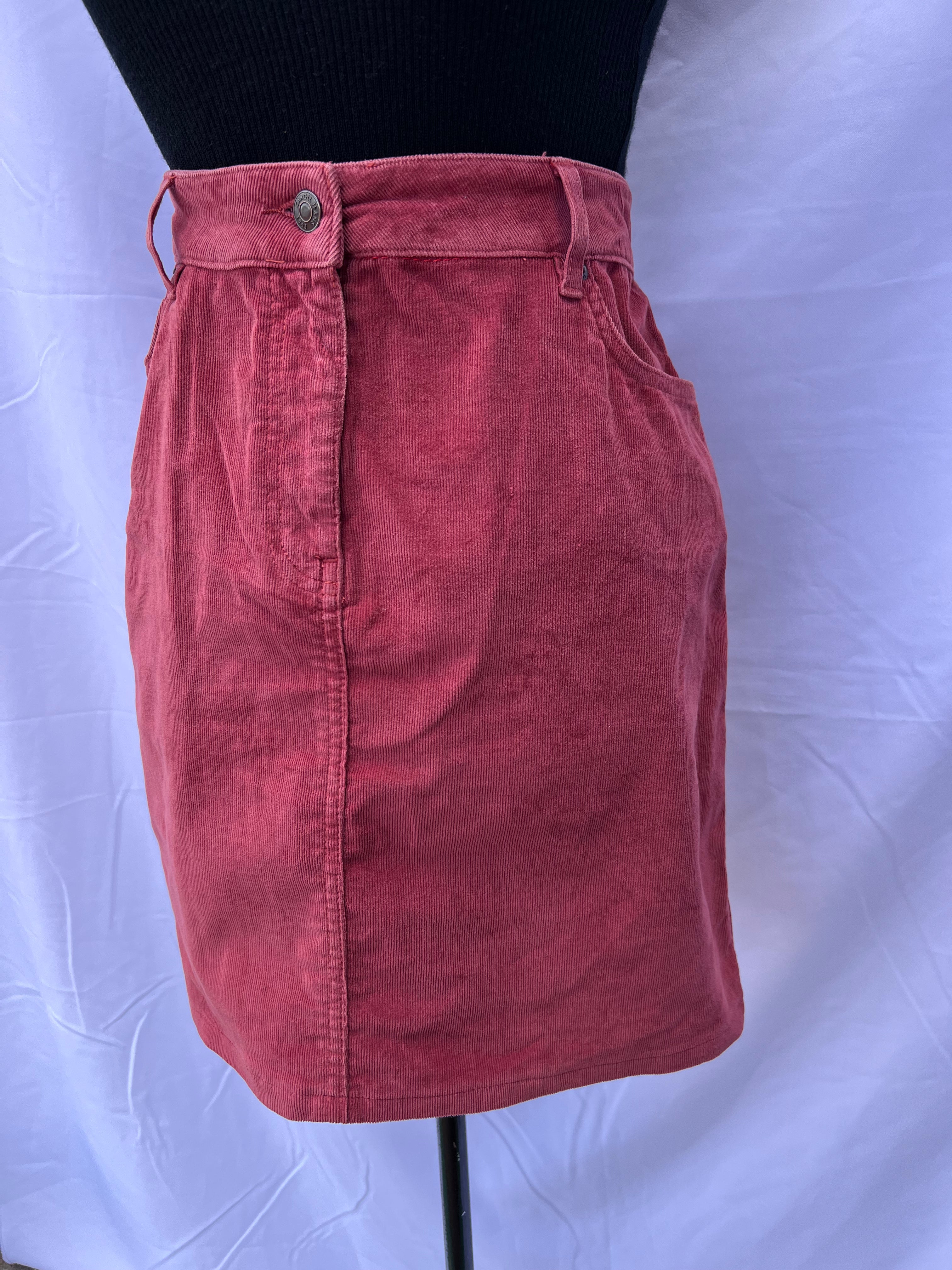 Preloved Mini Corduroy Skirt (32)